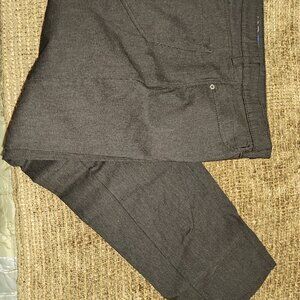 IZOD Advantage Performance Flat Front Straight Leg Dressy Casual Slacks